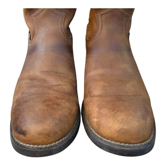 Justin Jeb 10" Roper Cowboy Boot Flex Sole Men size 10 D - Picture 4 of 9